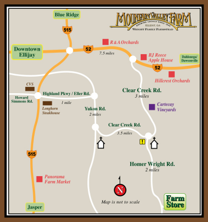 Map to Mountain Valley Farm